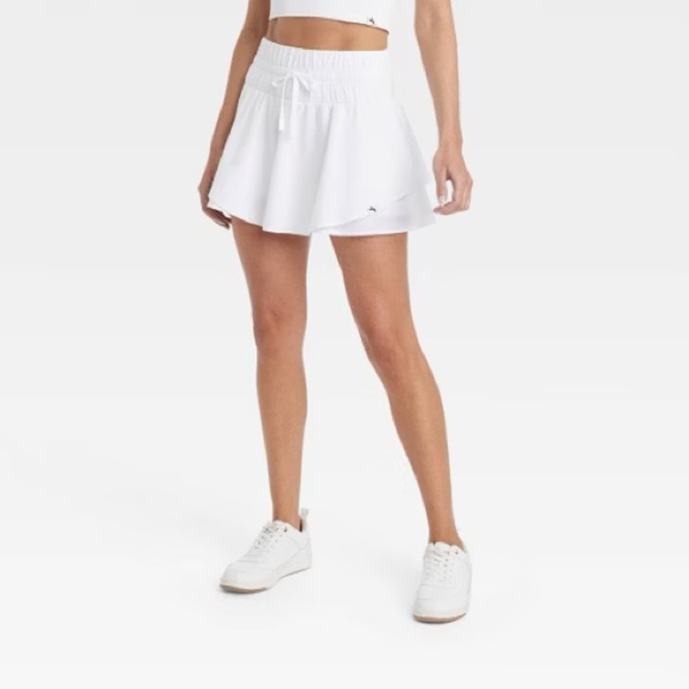 White Flowly Target (Joy Lab) Athletic Skirt